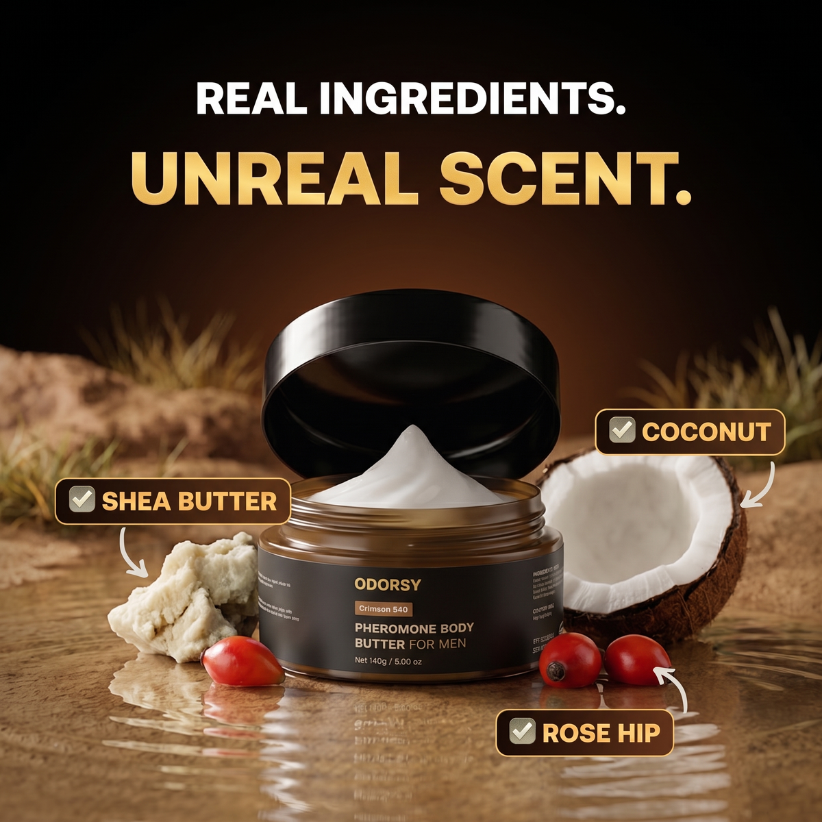 Real ingredients. Unreal scent.