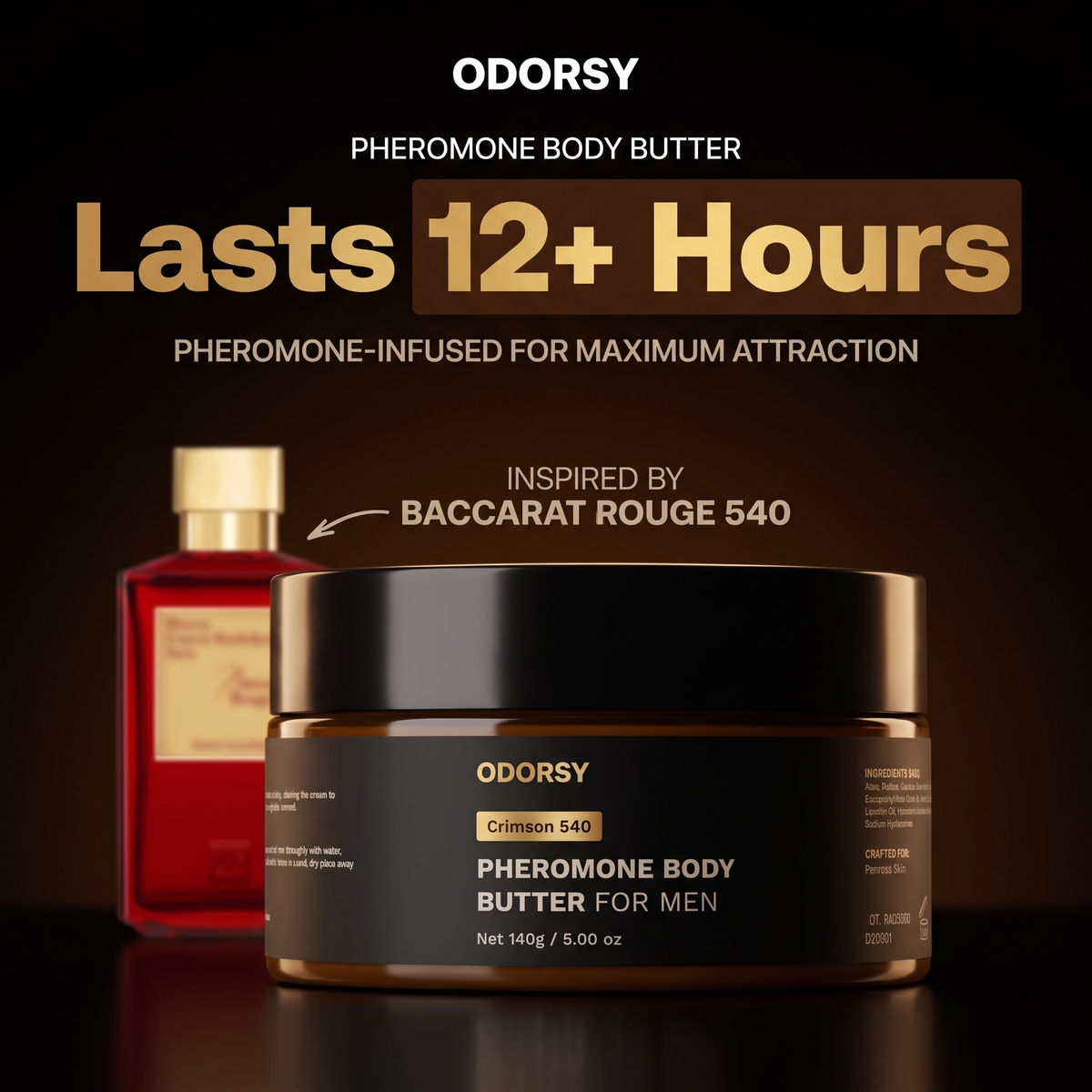Crimson 540 - Odorsy Pheromone Body Butter - lasts 12+ hours